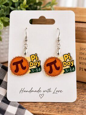 Earrings. Pi Day 3/14